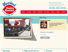 Tablet Screenshot of moorheaddairyqueen.com